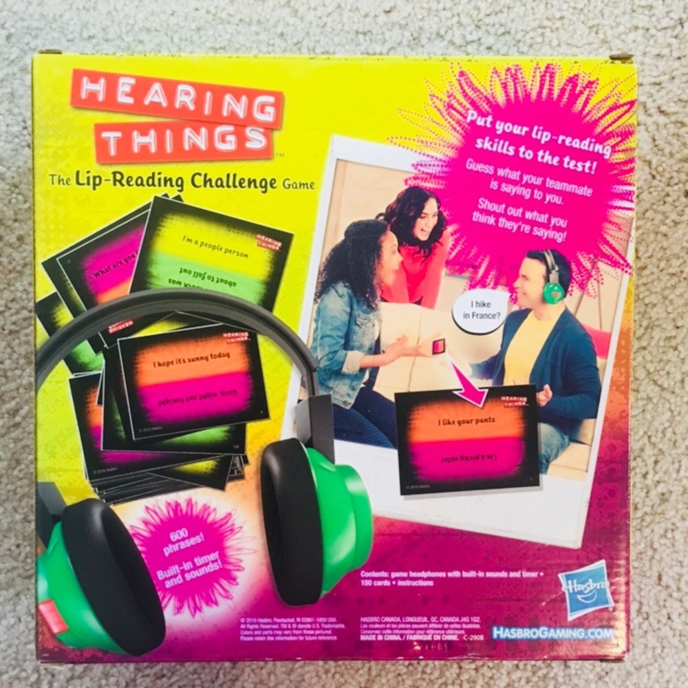 Hearing Things Hasbro Lip Reading Game - Picture 2 of 12